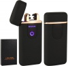 USB зажигалка ELECTRO монитор TH-751 dual arc BLK BRSH