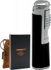 Зажигалка HONEST сигарная турбо  HST-3017  BLK (в кор.)