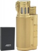 Зажигалка JOBON сигарная с пробойником турбо 3 сопла JBN-399 GLD