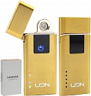 Эл.прикуриватель Z-1091  LED/сенсор GLD
