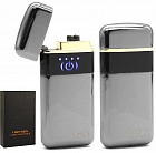 USB-зажигалка ELECTRO монитор Z-1116 dual arc SLV