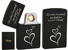 USB-зажигалка DINUO D-2588 Heart BLK