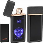USB-зажигалка RUSSIA Z-1135 LED/сенсор BLK BRSH