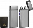 USB зажигалка ELECTRO S-803 dual arc SLV