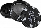 Гриндер для табака металл ФИШКА PH5819 3 части d 4 см BLK