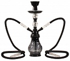 Кальян BBL 18B62 BLK/WHT 2 отвода 34 см